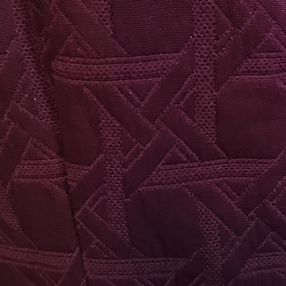 Kirna Zabete MiniDress VNeckTaperedMid Maroon SZ 6 - Picture 10 of 13